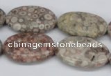 CMB17 15.5 inches 20*30mm oval natural medical stone beads