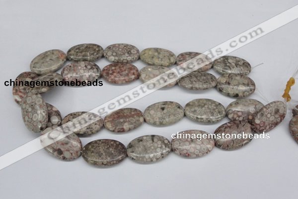 CMB17 15.5 inches 20*30mm oval natural medical stone beads