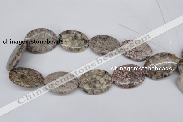 CMB18 15.5 inches 30*40mm oval natural medical stone beads