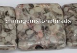 CMB25 15.5 inches 40*40mm square natural medical stone beads