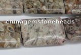 CMB28 15.5 inches 20*30mm rectangle natural medical stone beads