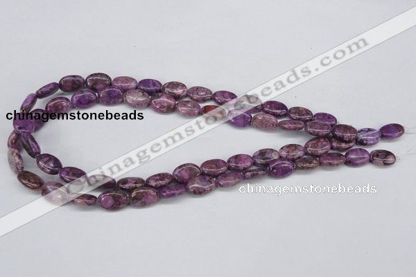 CMB35 15.5 inches 10*14mm oval dyed natural medical stone beads