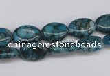 CMB46 15.5 inches 10*14mm oval dyed natural medical stone beads