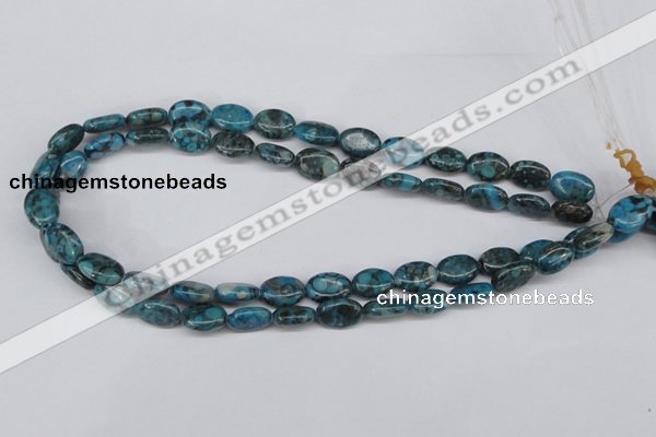 CMB46 15.5 inches 10*14mm oval dyed natural medical stone beads