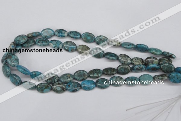 CMB47 15.5 inches 12*16mm oval dyed natural medical stone beads