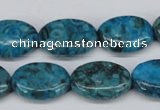 CMB48 15.5 inches 13*18mm oval dyed natural medical stone beads