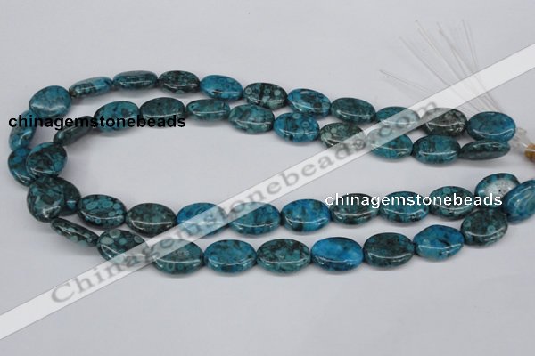 CMB48 15.5 inches 13*18mm oval dyed natural medical stone beads