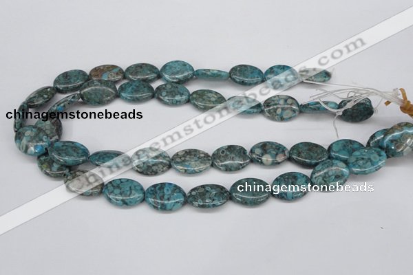 CMB49 15.5 inches 15*20mm oval dyed natural medical stone beads