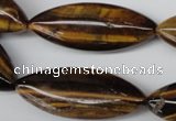 CME03 15.5 inches 15*40mm marquise yellow tiger eye stone beads