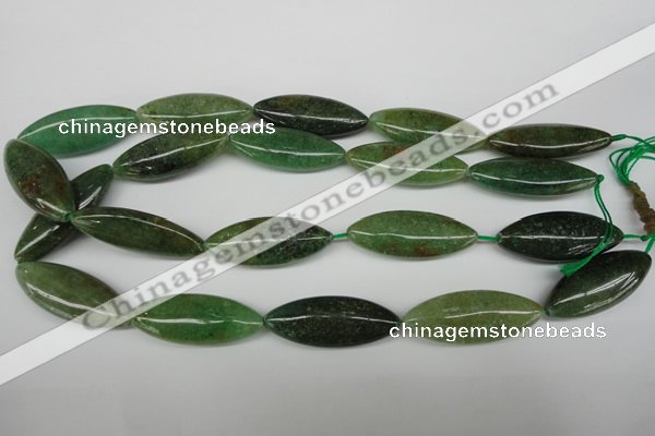 CME05 15.5 inches 15*40mm marquise green garnet gemstone beads