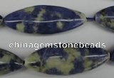 CME07 15.5 inches 15*40mm marquise sodalite gemstone beads