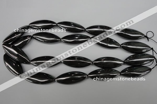 CME09 15.5 inches 15*40mm marquise hematite gemstone beads