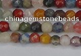 CME100 15.5 inches 4mm faceted round mixed gemstone beads