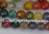 CME101 15.5 inches 6mm faceted round mixed gemstone beads