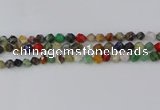 CME107 15.5 inches 8mm faceted nuggets mixed gemstone beads