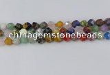 CME108 15.5 inches 10mm faceted nuggets mixed gemstone beads