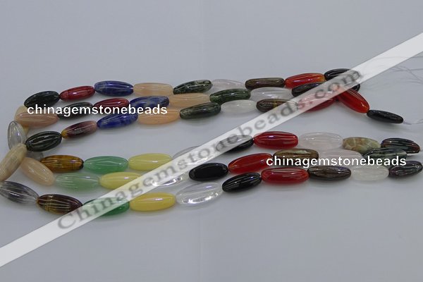 CME16 15.5 inches 8*20mm marquise mixed gemstone beads wholesale