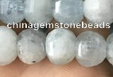 CME202 15.5 inches 7*9mm - 8*10mm pumpkin aquamarine beads