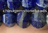 CME215 15.5 inches 7*9mm - 8*10mm pumpkin lapis lazuli beads