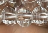 CME230 15.5 inches 10*11mm - 10*12mm pumpkin white crystal beads