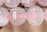 CME231 15.5 inches 10*11mm - 10*12mm pumpkin rose quartz beads