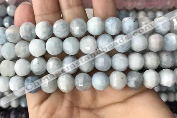 CME232 15.5 inches 10*11mm - 10*12mm pumpkin aquamarine beads