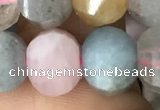 CME235 15.5 inches 10*11mm - 10*12mm pumpkin morganite beads