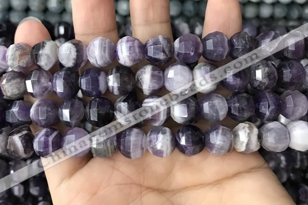 CME239 15.5 inches 10*11mm - 10*12mm pumpkin dogtooth amethyst beads