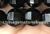 CME243 15.5 inches 10*11mm - 10*12mm pumpkin black quartz beads