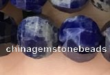 CME246 15.5 inches 10*11mm - 10*12mm pumpkin sodalite beads