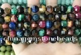 CME256 15.5 inches 7*9mm - 8*10mm pumpkin mixed tiger eye beads