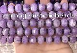 CME301 15.5 inches 8*11mm - 9*12mm pumpkin lavender amethyst beads