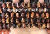 CME306 15.5 inches 8*11mm - 9*12mm pumpkin tiger eye beads