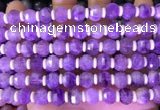 CME314 15.5 inches 8*10mm pumpkin lavender amethyst beads