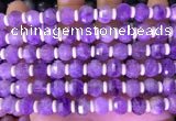 CME314 15.5 inches 8*10mm pumpkin lavender amethyst beads