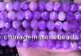 CME323 15.5 inches 9*11mm - 10*12mm pumpkin lavender amethyst beads