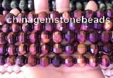 CME327 15.5 inches 9*11mm - 10*12mm pumpkin red tiger eye beads