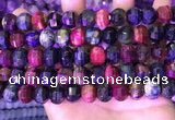 CME328 15.5 inches 9*11mm - 10*12mm pumpkin colorful tiger eye beads