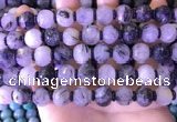 CME330 15.5 inches 9*11mm - 10*12mm pumpkin black rutilated quartz beads