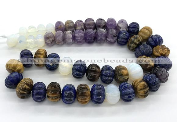 CME339 15 inches 6*8mm – 10*14mm pumpkin mixed beads