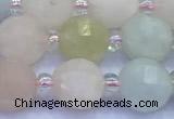 CME344 15 inches 8mm pumpkin morganite beads