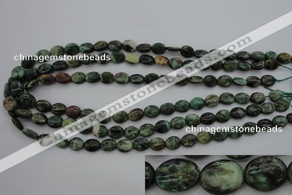 CME35 15.5 inches 8*10mm oval emerald gemstone beads