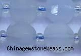 CME358 15 inches 10mm pumpkin blue chalcedony beads