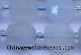 CME358 15 inches 10mm pumpkin blue chalcedony beads