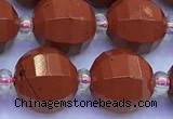 CME371 15 inches 10mm pumpkin red jasper beads