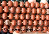 CME408 15 inches 8*12mm pumpkin red jasper beads wholesale