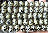 CME409 15 inches 8*12mm pumpkin dalmatian jasper beads wholesale