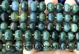 CME410 15 inches 8*12mm pumpkin moss agate beads wholesale