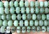 CME417 15 inches 8*12mm pumpkin green aventurine jade beads