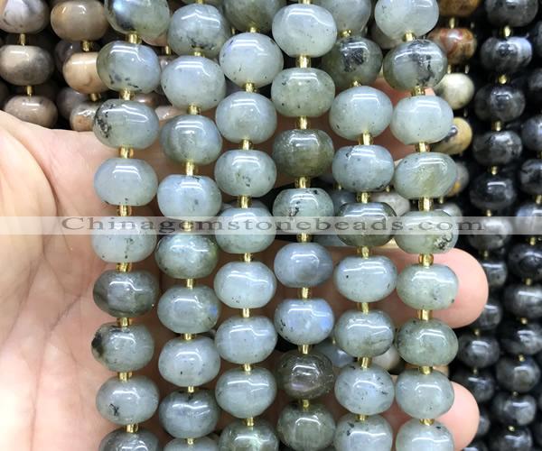 CME427 15 inches 8*12mm pumpkin labradorite beads wholesale